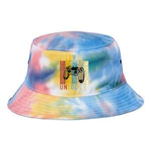 17th Birthday Level 17 Unlocked Video Gamer Tie Dye Newport Bucket Hat