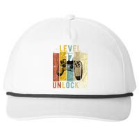 17th Birthday Level 17 Unlocked Video Gamer Snapback Five-Panel Rope Hat