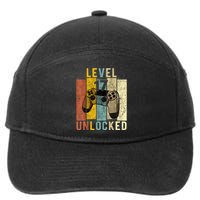 17th Birthday Level 17 Unlocked Video Gamer 7-Panel Snapback Hat