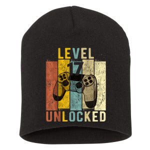 17th Birthday Level 17 Unlocked Video Gamer Short Acrylic Beanie