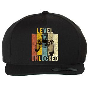 17th Birthday Level 17 Unlocked Video Gamer Wool Snapback Cap