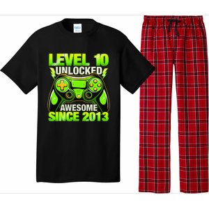 10th Birthday Level 10 Unlocked Awesome 2013 Gamer Gift Pajama Set