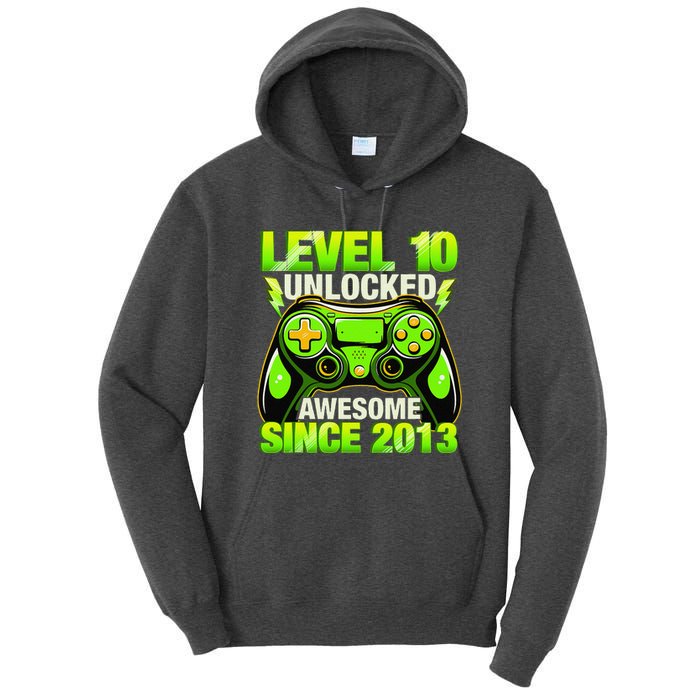 10th Birthday Level 10 Unlocked Awesome 2013 Gamer Gift Tall Hoodie