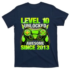 10th Birthday Level 10 Unlocked Awesome 2013 Gamer Gift T-Shirt