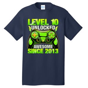 10th Birthday Level 10 Unlocked Awesome 2013 Gamer Gift Tall T-Shirt