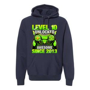 10th Birthday Level 10 Unlocked Awesome 2013 Gamer Gift Premium Hoodie