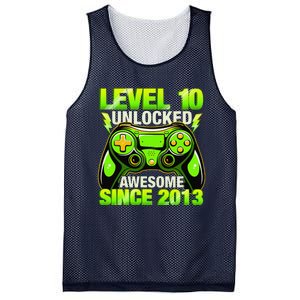 10th Birthday Level 10 Unlocked Awesome 2013 Gamer Gift Mesh Reversible Basketball Jersey Tank