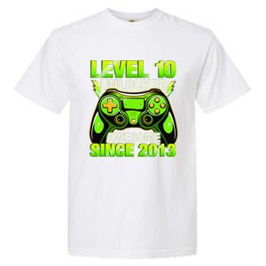 10th Birthday Level 10 Unlocked Awesome 2013 Gamer Gift Garment-Dyed Heavyweight T-Shirt