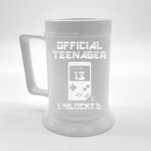 13th Birthday Level 13 Unlocked Official Beer Stein