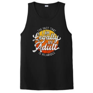 18th Birthday Legally Adult Funny Birthday PosiCharge Competitor Tank