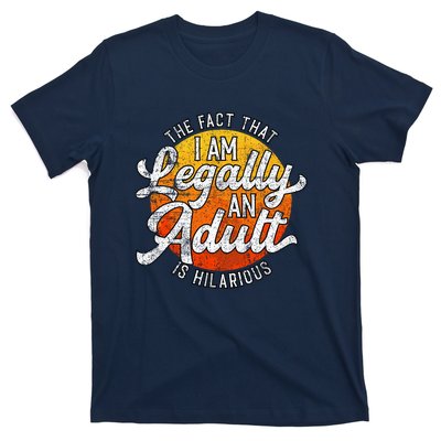 18th Birthday Legally Adult Funny Birthday T-Shirt