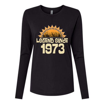 1973 Birthday Legend Since Retro Vintage Womens Cotton Relaxed Long Sleeve T-Shirt