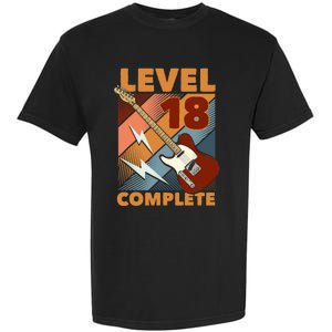 18th Birthday Level 18 Complete Complete EGuitar Music Garment-Dyed Heavyweight T-Shirt