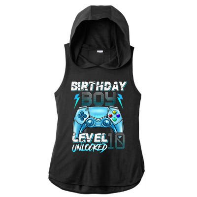 10Th Birthday  Level 10 Unlocked Awesome Since 2012 Gamer Ladies PosiCharge Tri-Blend Wicking Draft Hoodie Tank