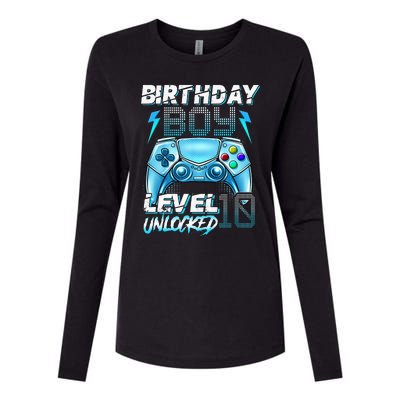 10Th Birthday  Level 10 Unlocked Awesome Since 2012 Gamer Womens Cotton Relaxed Long Sleeve T-Shirt