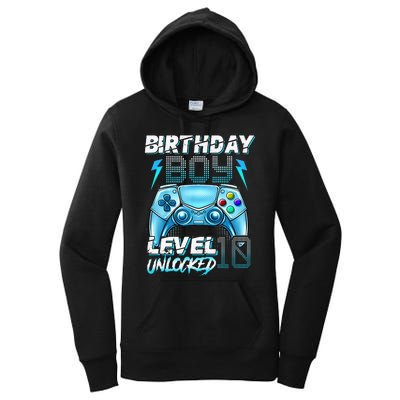 10Th Birthday  Level 10 Unlocked Awesome Since 2012 Gamer Women's Pullover Hoodie