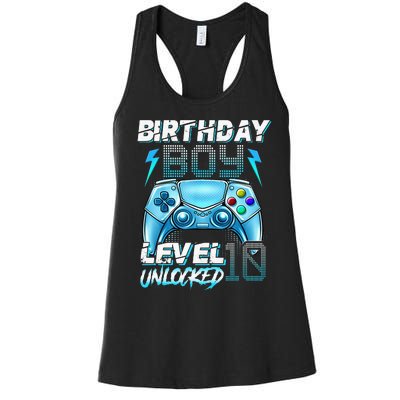 10Th Birthday  Level 10 Unlocked Awesome Since 2012 Gamer Women's Racerback Tank