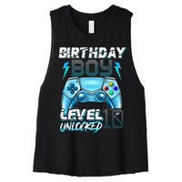 10Th Birthday  Level 10 Unlocked Awesome Since 2012 Gamer Women's Racerback Cropped Tank