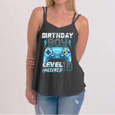 10Th Birthday  Level 10 Unlocked Awesome Since 2012 Gamer Women's Strappy Tank