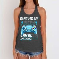 10Th Birthday  Level 10 Unlocked Awesome Since 2012 Gamer Women's Knotted Racerback Tank