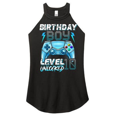 10Th Birthday  Level 10 Unlocked Awesome Since 2012 Gamer Women's Perfect Tri Rocker Tank