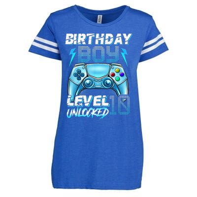 10Th Birthday  Level 10 Unlocked Awesome Since 2012 Gamer Enza Ladies Jersey Football T-Shirt