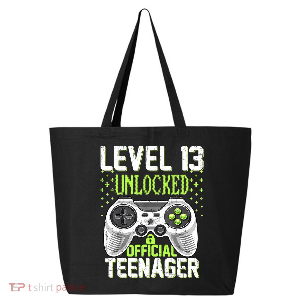 13th Birthday Level 13 Unlocked Funny Teenager Game 25L Jumbo Tote