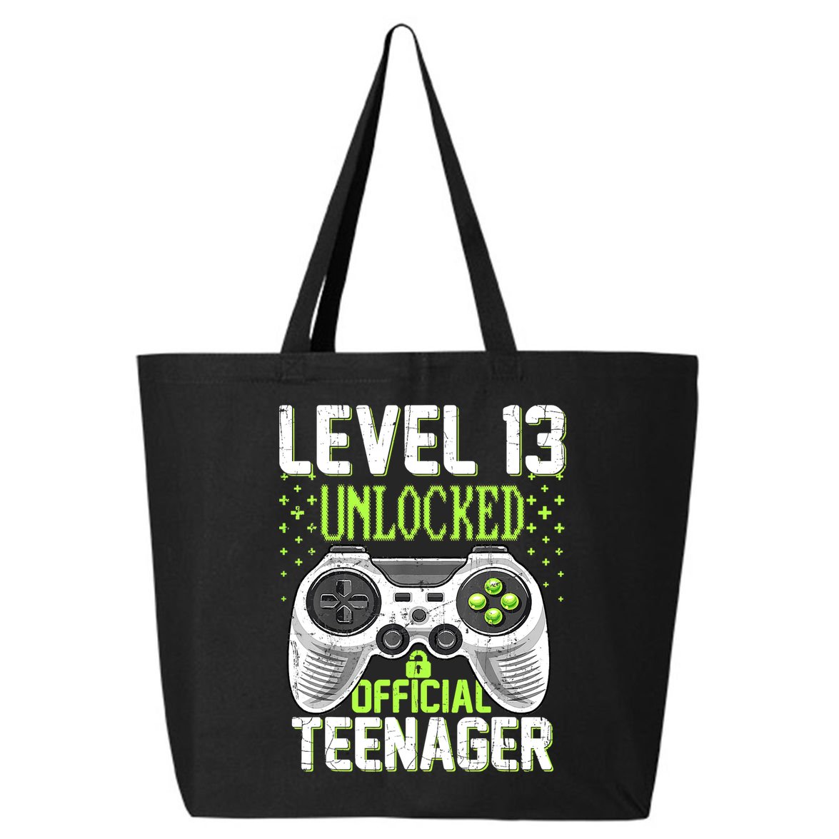 13th Birthday Level 13 Unlocked Funny Teenager Game 25L Jumbo Tote