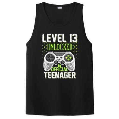 13th Birthday Level 13 Unlocked Funny Teenager Game PosiCharge Competitor Tank