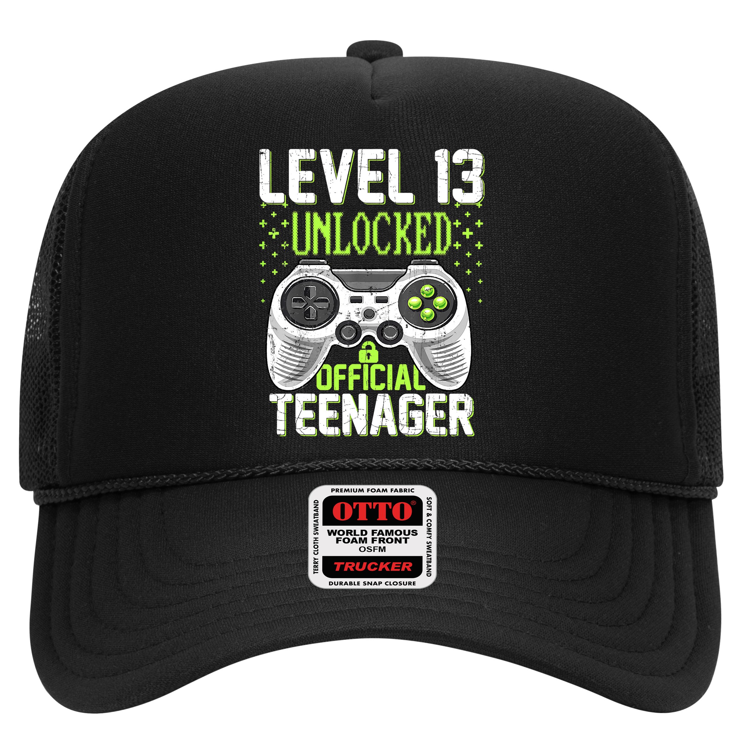 13th Birthday Level 13 Unlocked Funny Teenager Game Hat