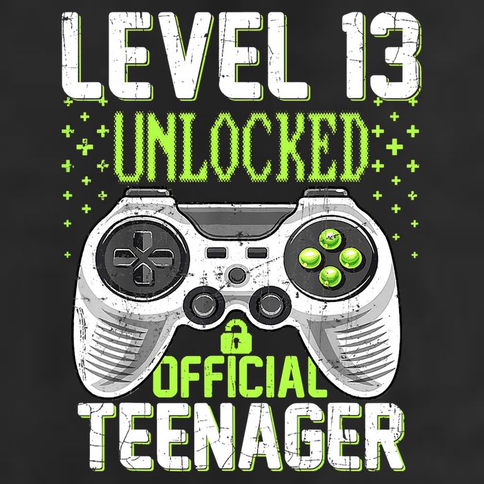 13th Birthday Level 13 Unlocked Funny Teenager Game Golf Towel