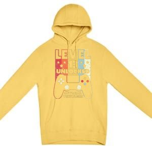 13th Birthday . Level 13 Unlocked, Nager Premium Pullover Hoodie