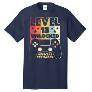 13th Birthday . Level 13 Unlocked, Nager Tall T-Shirt