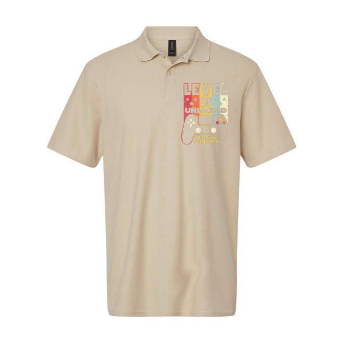 13th Birthday . Level 13 Unlocked, Nager Softstyle Adult Sport Polo