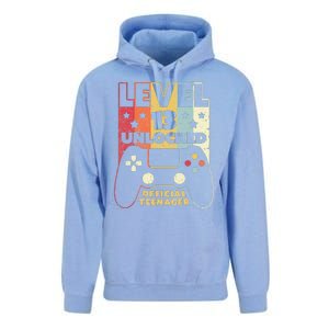 13th Birthday . Level 13 Unlocked, Nager Unisex Surf Hoodie