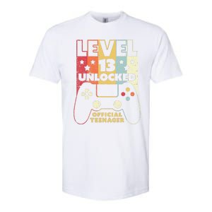 13th Birthday . Level 13 Unlocked, Nager Softstyle CVC T-Shirt