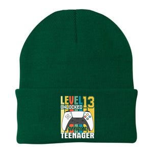 13Th Birthday  Level 13 Unlocked Official Teenager Knit Cap Winter Beanie