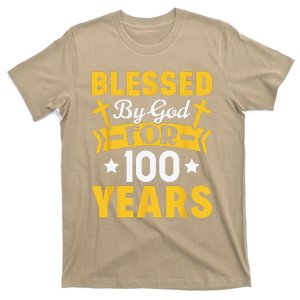 100th Birthday Man Woman Blessed By God For 100 Years T-Shirt