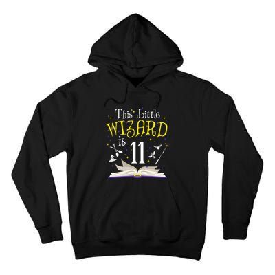 11th Bday Magic Wizard 11 Year Old Birthday Matching Family Tall Hoodie