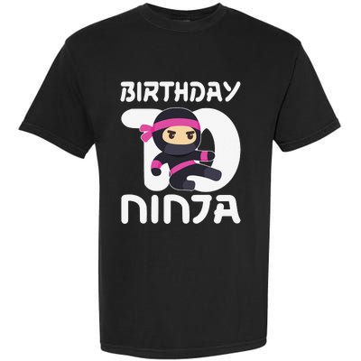 10th Birthday Ninja Ten 10 Year Old Garment-Dyed Heavyweight T-Shirt