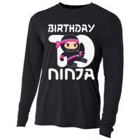 10th Birthday Ninja Ten 10 Year Old Cooling Performance Long Sleeve Crew