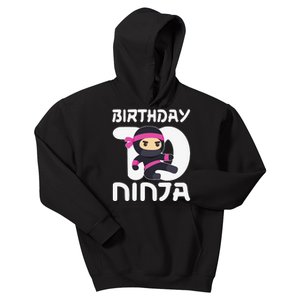 10th Birthday Ninja Ten 10 Year Old Kids Hoodie