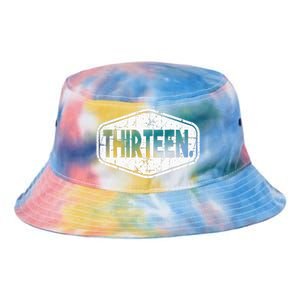 13th Birthday Of Boy Or Girl 13 Years Old Thirteen Tie Dye Newport Bucket Hat