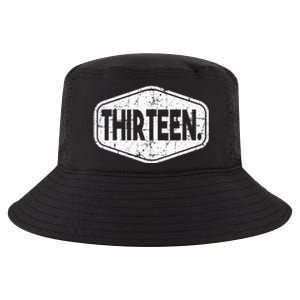 13th Birthday Of Boy Or Girl 13 Years Old Thirteen Cool Comfort Performance Bucket Hat