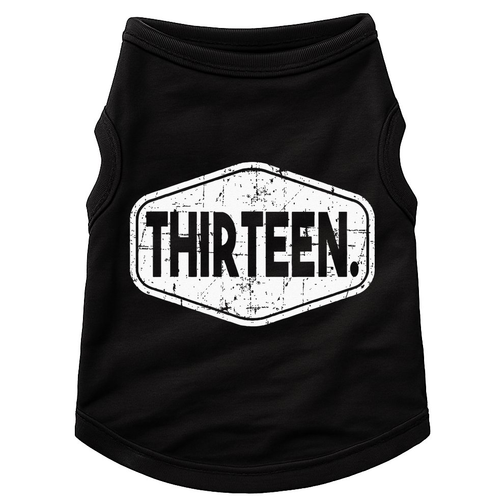 13th Birthday Of Boy Or Girl 13 Years Old Thirteen Doggie Tank