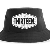 13th Birthday Of Boy Or Girl 13 Years Old Thirteen Sustainable Bucket Hat