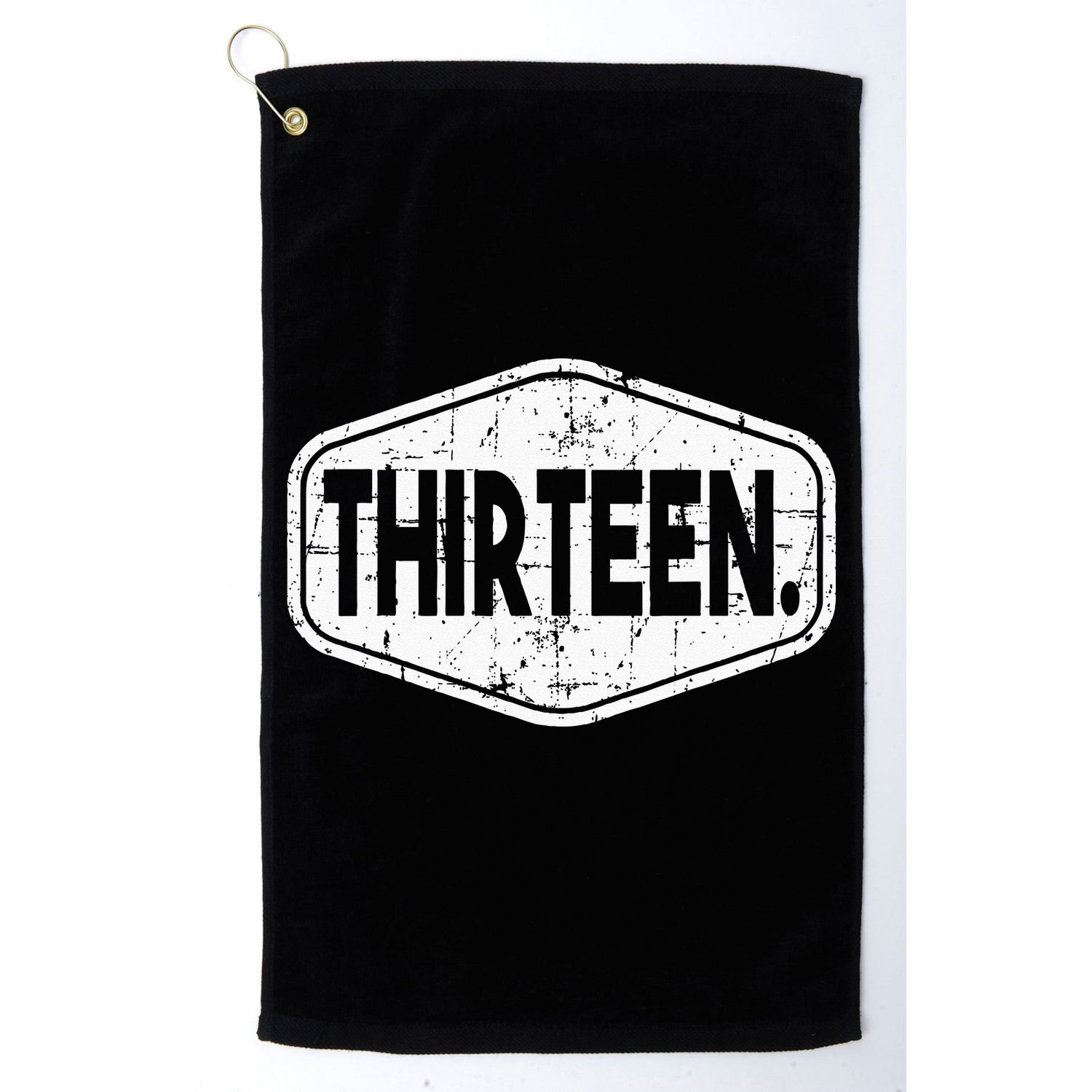 13th Birthday Of Boy Or Girl 13 Years Old Thirteen Golf Towel