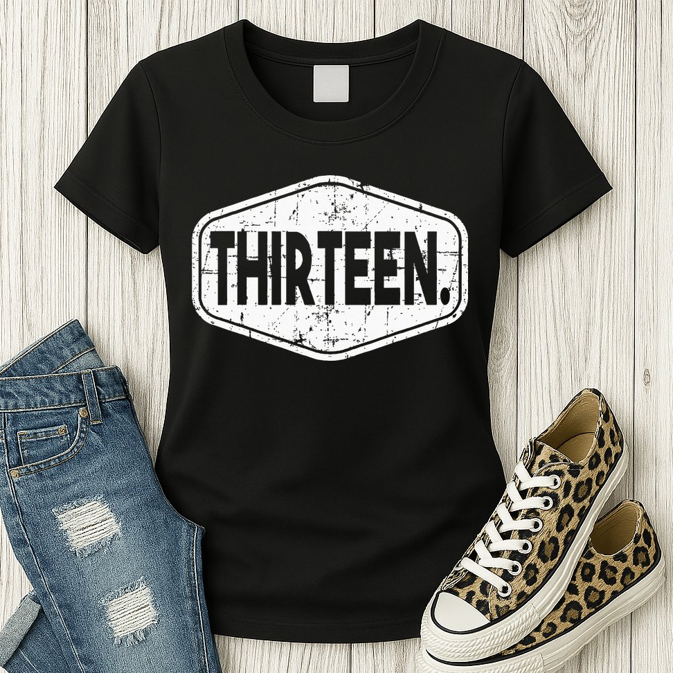 13th Birthday Of Boy Or Girl 13 Years Old Thirteen Womens T-Shirt