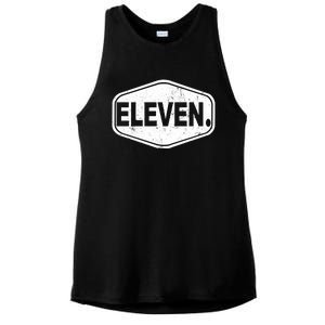 11th Birthday Of Boy Or Girl 11 Years Old Eleven Ladies PosiCharge Tri-Blend Wicking Tank