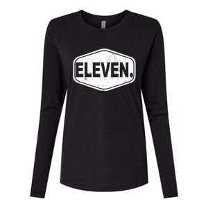 11th Birthday Of Boy Or Girl 11 Years Old Eleven Womens Cotton Relaxed Long Sleeve T-Shirt